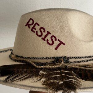 Custom Boho Hat Look what you made me do -  RESIST